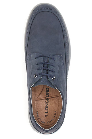 Scarpe Stringate Blu In Vera Pelle Longford 6412