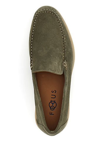 Mocassino Verde Vera Pelle Pittarello Focus 8410