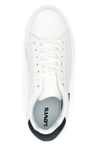 Weiße Sneakers mit Schnürsenkeln Levi's 1