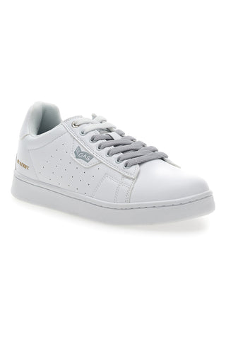 Weiße Turnschuhe mit Gas Cherokee LTX-Schnürsenkeln