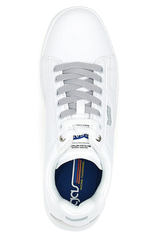 Weiße Turnschuhe mit Gas Cherokee LTX-Schnürsenkeln