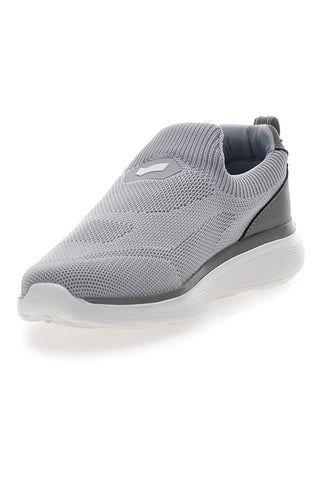Graue Slip-On-Sneaker ohne Schnürsenkel aus Gas Zanzi-Strick