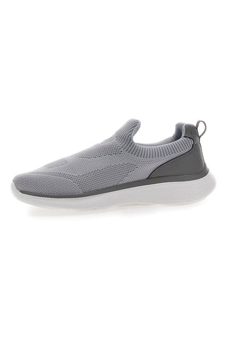 Graue Slip-On-Sneaker ohne Schnürsenkel aus Gas Zanzi-Strick