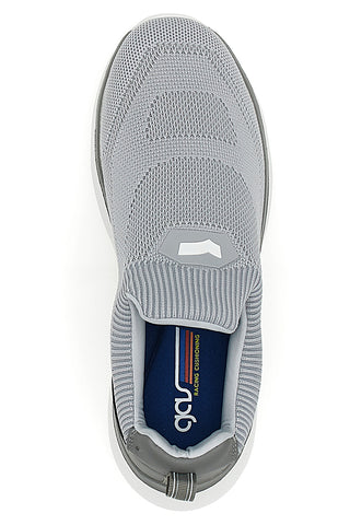 Graue Slip-On-Sneaker ohne Schnürsenkel aus Gas Zanzi-Strick