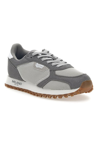 Graue Sneakers mit Spidy Mix Gas-Kontrastsohle