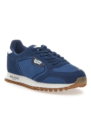 Sneakers Blu Con Suola a Contasto Gas Spidy Mix