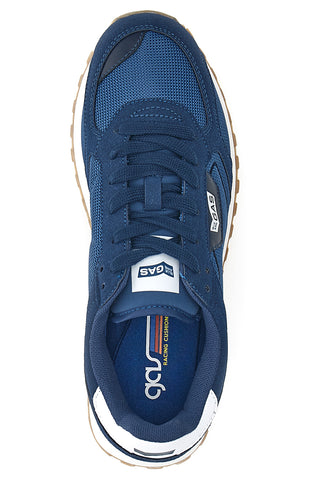 Sneakers Blu Con Suola a Contasto Gas Spidy Mix