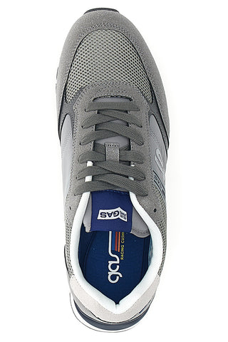 Graue Sneakers mit Gas Sedrik Mix-Schnürsenkeln