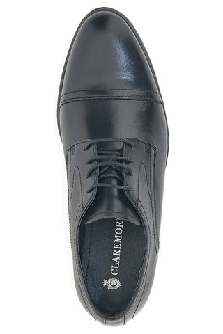 Scarpe Stringate Vera Pelle Nere Claremorris 2203