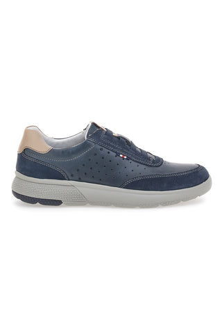 Blaue Schnürschuhe ohne Schnürsenkel Pittarello Active 2404