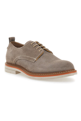Beigefarbene Schnürschuhe aus echtem Leder Pittarello Active 2401