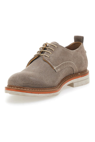 Beigefarbene Schnürschuhe aus echtem Leder Pittarello Active 2401
