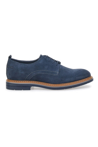 Blaue Schnürschuhe aus echtem Leder Pittarello Active 2401