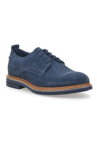 Blaue Schnürschuhe aus echtem Leder Pittarello Active 2401