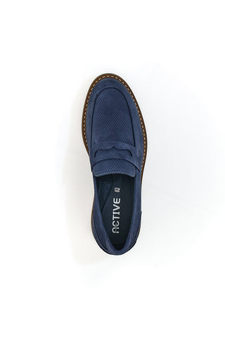 Pittarello Active 2402 Marineblauer Wildleder-Mokassin für Herren