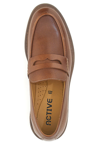 Braune Mokassins aus echtem Leder Pittarello Active 2406