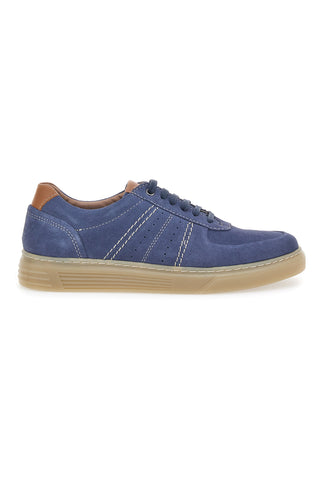 Blaue Schnürschuhe aus echtem Leder Pittarello Active 2421