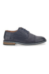 Scarpe Stringate Navy Con Ricamo All'Inglese Johes Land 188352