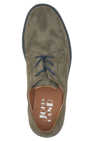 Scarpe Stringate Grigie Con Effetto Suede Johes Land 150093