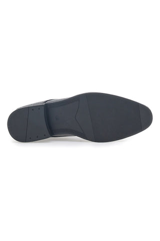 Schwarze Schnürschuhe mit glänzender Effektstruktur Johes Land 178284