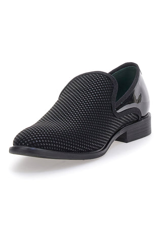 GMV 169 schwarze Lack-Slipper