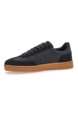 Schwarze Sneakers mit seitlichem Logo für Herren 2T2L 4713