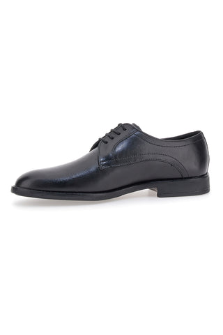 Schwarze Schnürschuhe aus echtem Leder Max Dillan 401