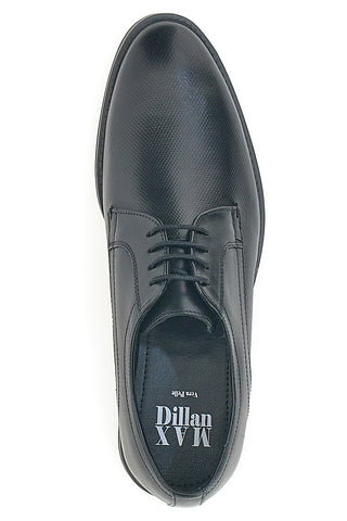 Schwarze Schnürschuhe aus echtem Leder Max Dillan 401