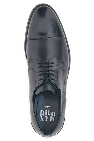 Schwarze Schnürschuhe aus echtem Leder Max Dillan 5001