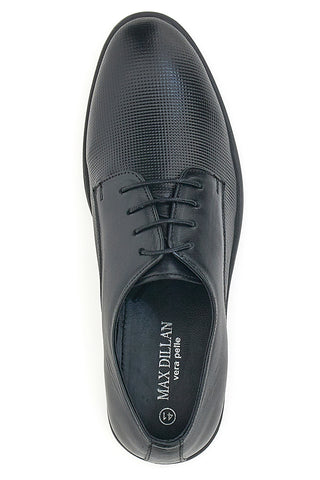 Max Dillan 202 Schnürschuhe aus schwarzem Echtleder