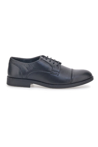 Schwarze Schnürschuhe mit Gummisohle Max Dillan 205