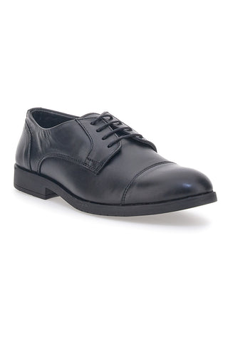 Scarpe Stringate Nere Con Suola In Gomma Max Dillan 205