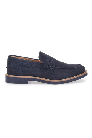 Marineblaue Mokassins aus echtem Wildleder Pittarello 8027