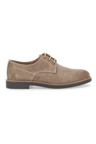 Taubengraue Schnürschuhe aus Wildleder Pittarello 8025