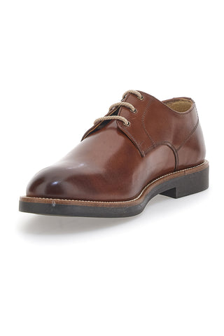 Braune Schnürschuhe aus echtem Leder Pittarello 8025