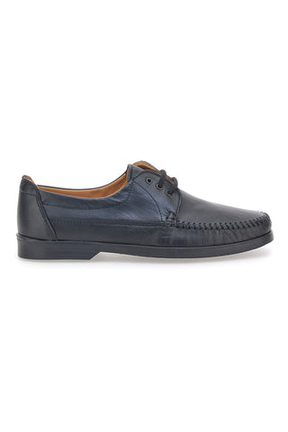 Sevenoaks 199 Schnürschuhe aus echtem schwarzem Leder