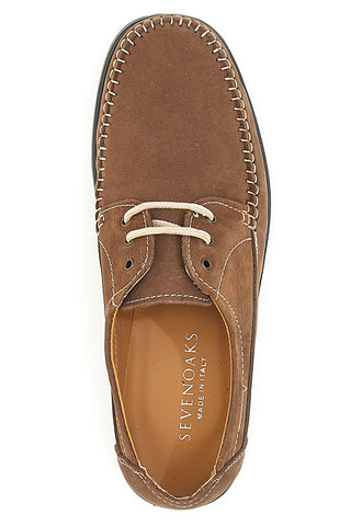 In Italien hergestellte Tortora-Schnürschuhe aus echtem Leder Sevenoaks 199