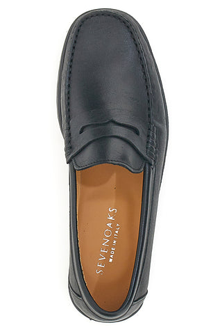 Schwarzer Mokassin Made in Italy für Herren Sevenoaks 195