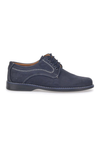 Blaue Schnürschuhe aus echtem Leder Marmaduke 3061