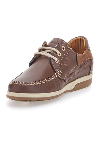 Braune Schnürschuhe aus echtem Leder Longford 3410