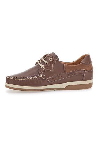 Braune Schnürschuhe aus echtem Leder Longford 3410
