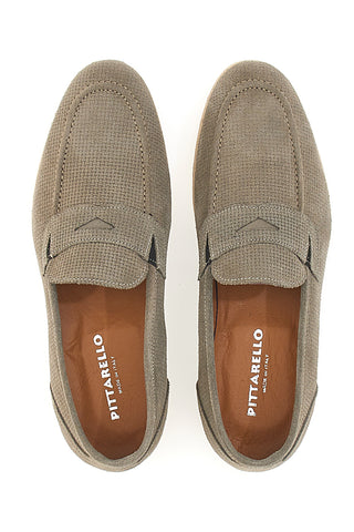 Mocassino in Pelle Scamosciata Beige PITTARELLO 1131