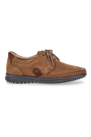 Taupefarbene Schnürschuhe aus echtem Leder Longford 2023