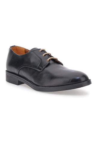 Pittarello 0728 Schnürschuhe aus schwarzem Leder