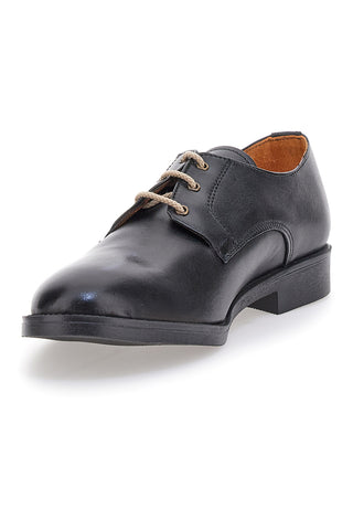 Pittarello 0728 Schnürschuhe aus schwarzem Leder