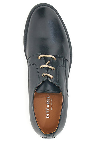 Pittarello 0728 Schnürschuhe aus schwarzem Leder