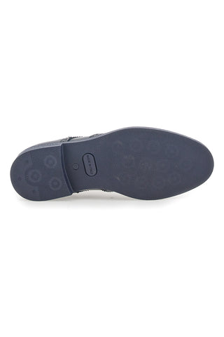 Blaue Schnürschuhe aus echtem Leder, hergestellt in Italien, Pittarello 0723