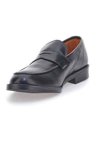 Mocassini Neri Vera Pelle Pittarello 0730