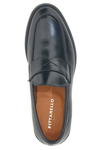 Mocassini Neri Vera Pelle Pittarello 0730