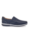Blaue Loafer aus echtem Leder, hergestellt in Italien, Max Dillan 320